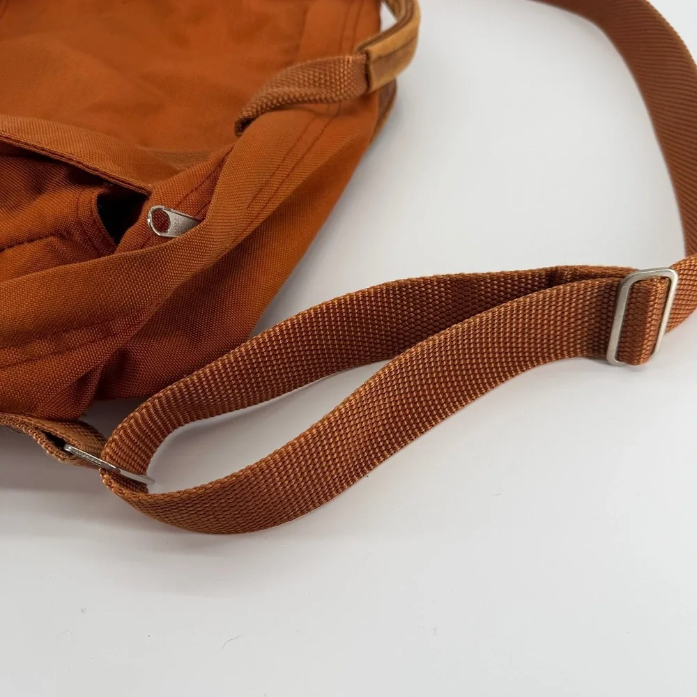 Vtg Whole Earth Provision Co Orange Canvas Field Bag Messenger Shoulder USA Made
